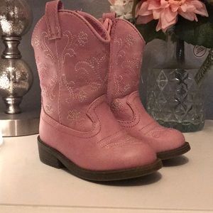 Pink boots